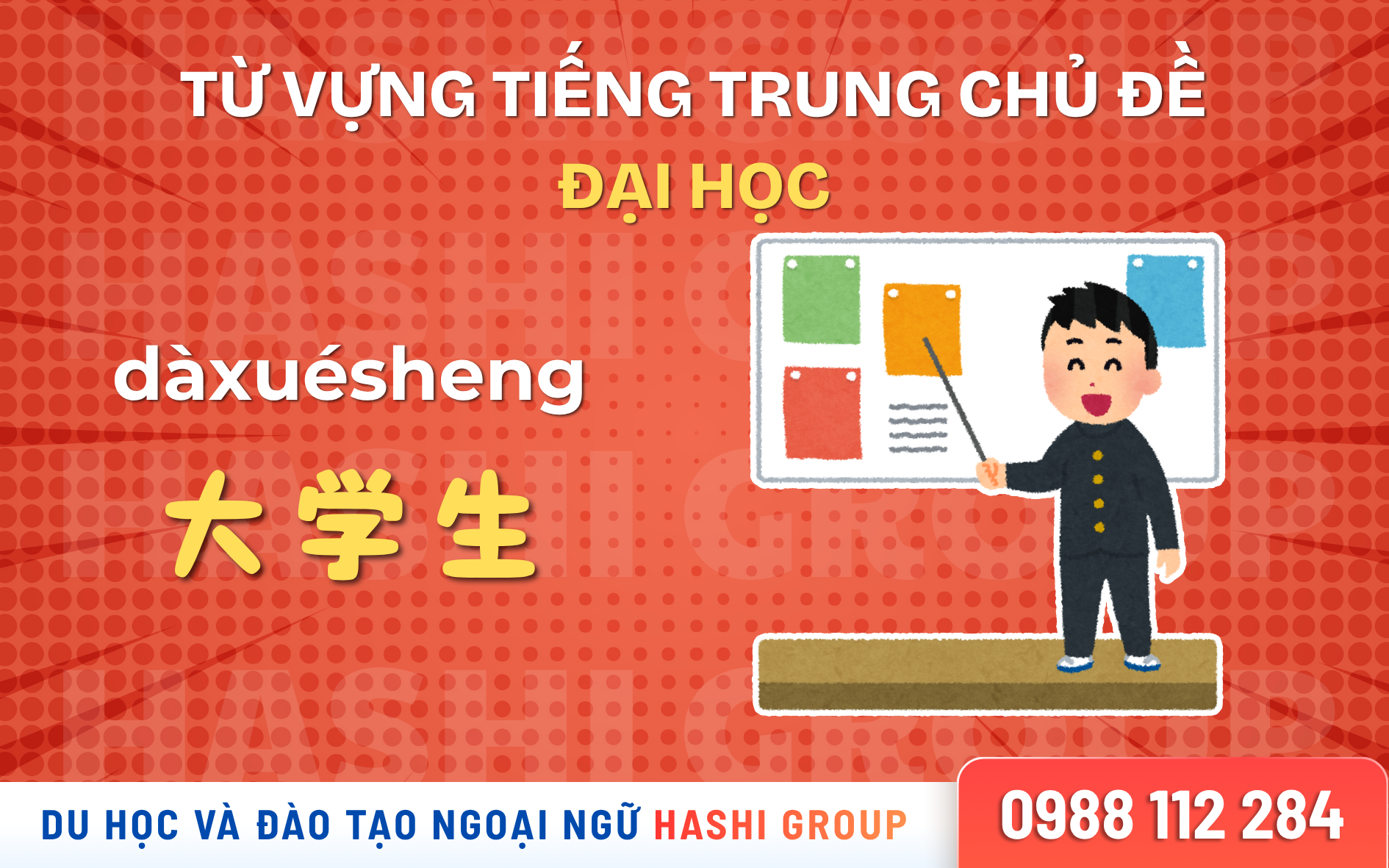 [CÓ PHIÊN ÂM – DỄ HỌC] 50 TỪ VỰNG TIẾNG TRUNG CHỦ ĐỀ ĐẠI HỌC THƯỜNG DÙNG NHẤT
